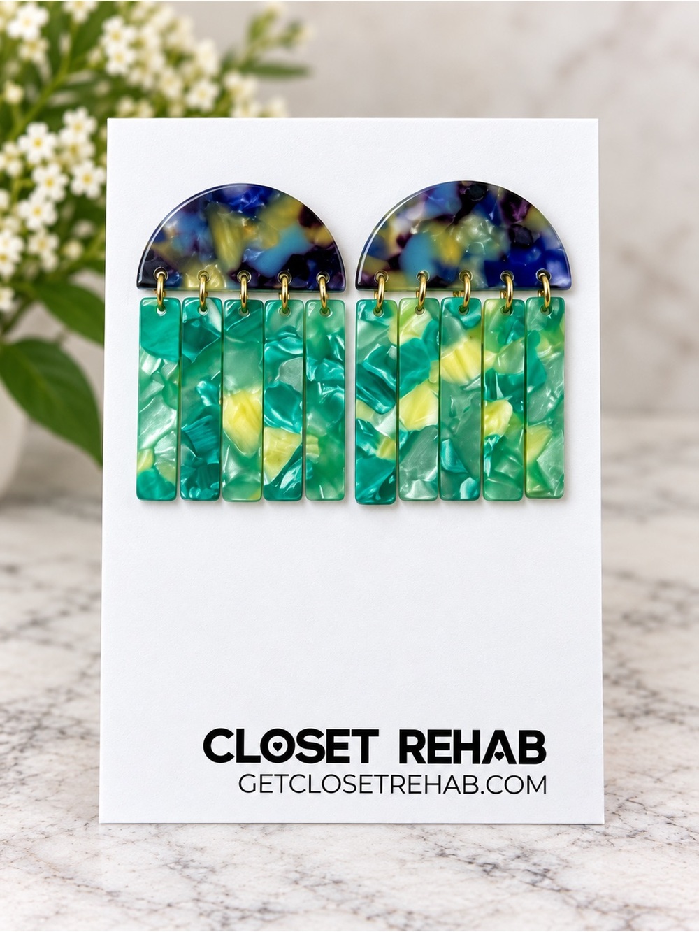 Closet Rehab Fringe Earrings - Limelight